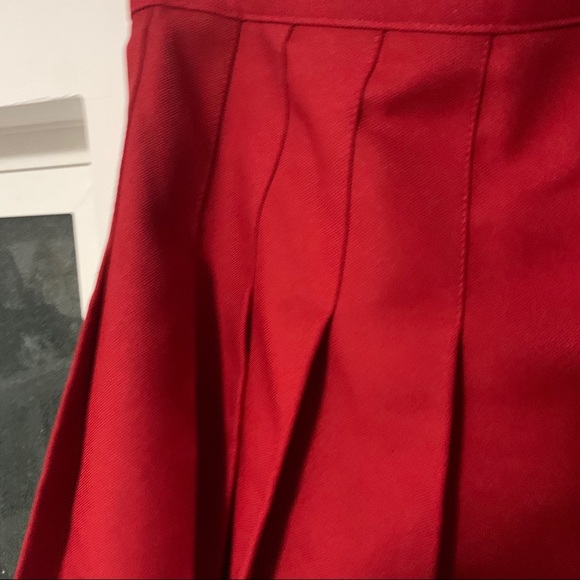 Red Tennis Skirt - Picture 2 of 3